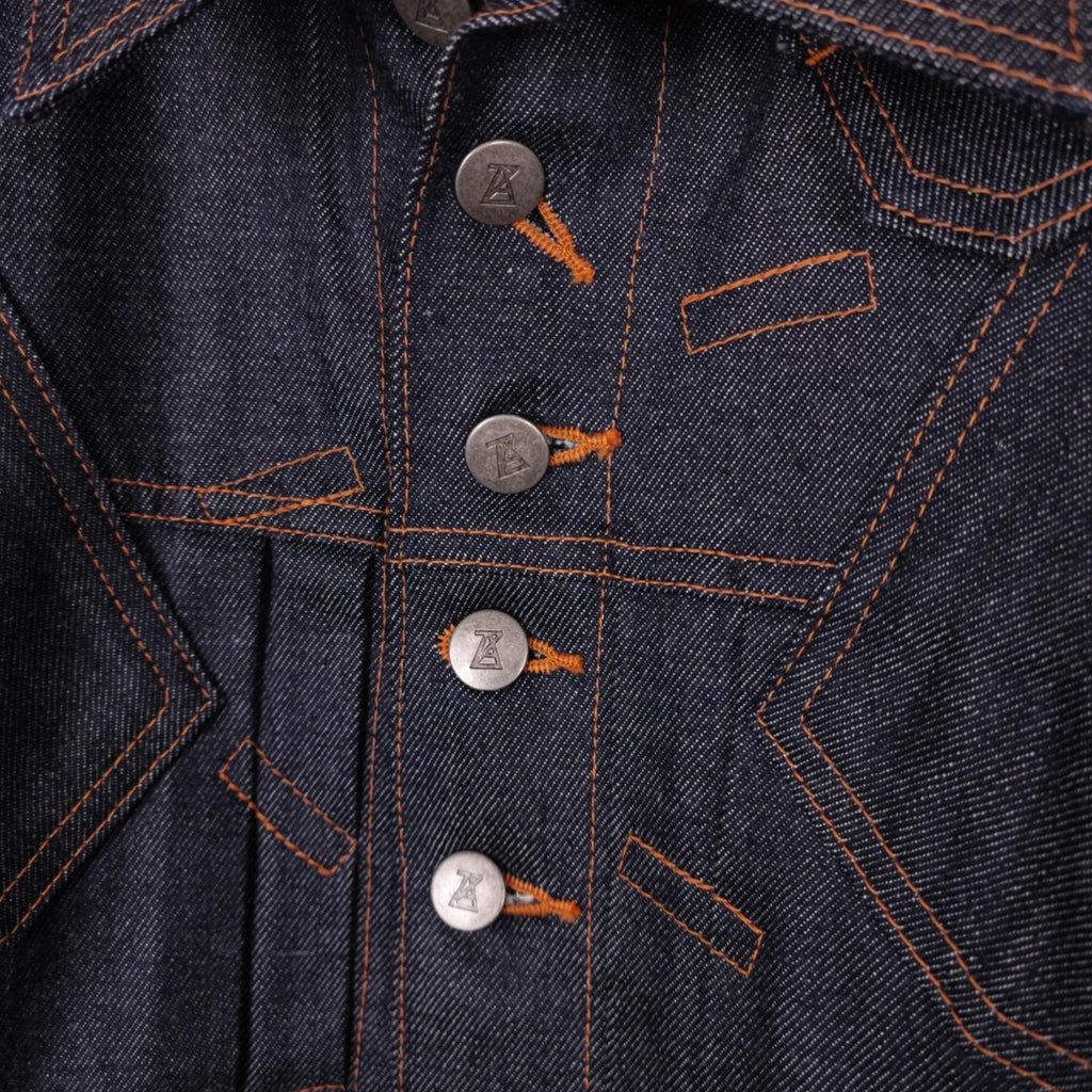ANREALAGE Men's Blue Selvedge Denim Made in Japan Deconstructed Jacket