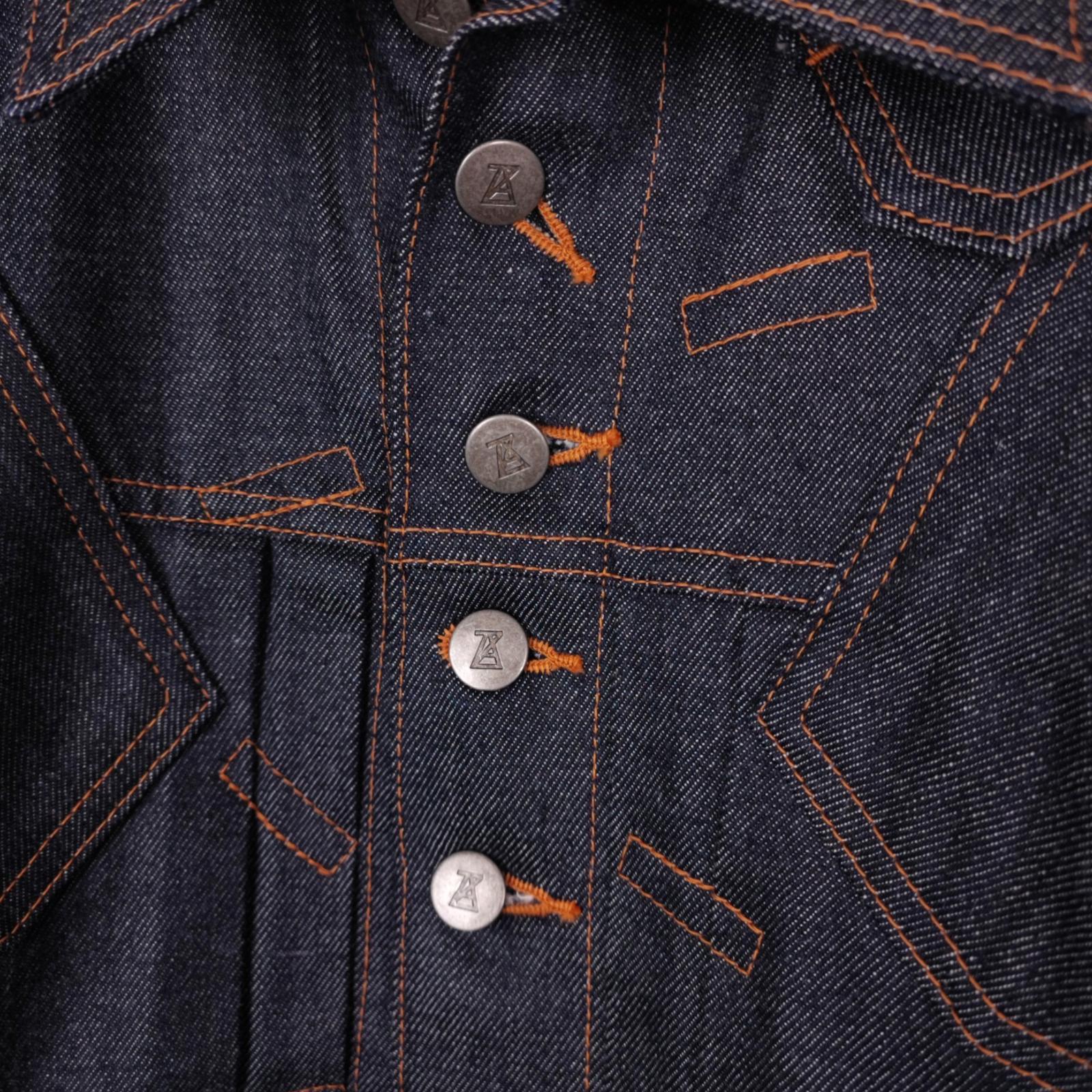 ANREALAGE Men's Blue Selvedge Denim Made in Japan Deconstructed Jacket