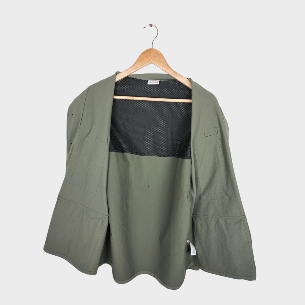 BEAMS x TIGORA Men's Green Water Repellent Utility Jacket