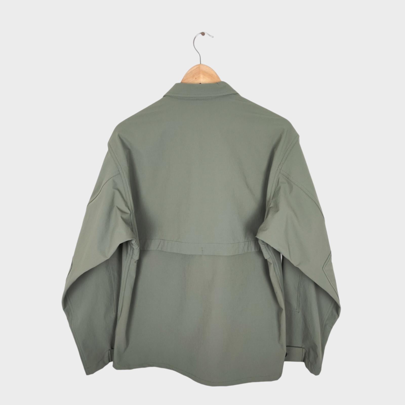 BEAMS x TIGORA Men's Green Water Repellent Utility Jacket