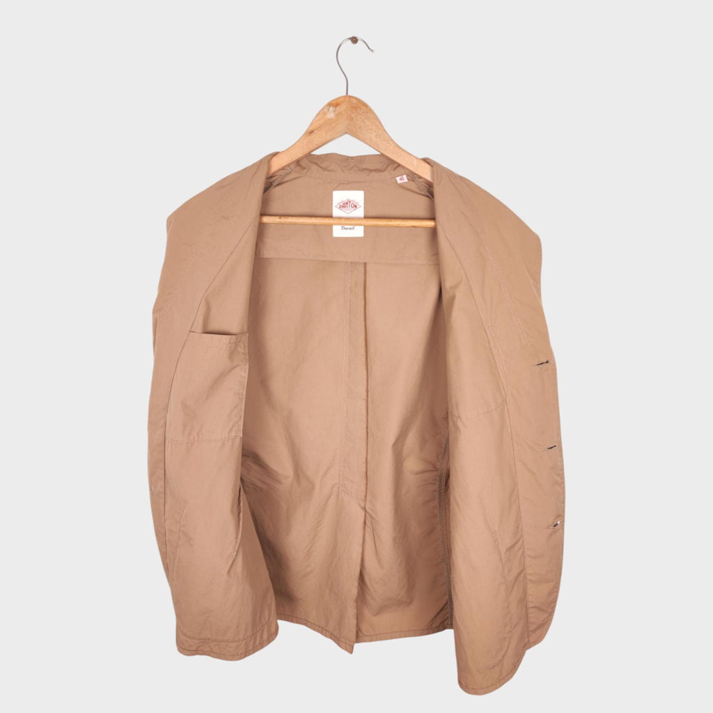 DANTON Men's Made in Japan Beige Lightweight Cotton Chore Jacket