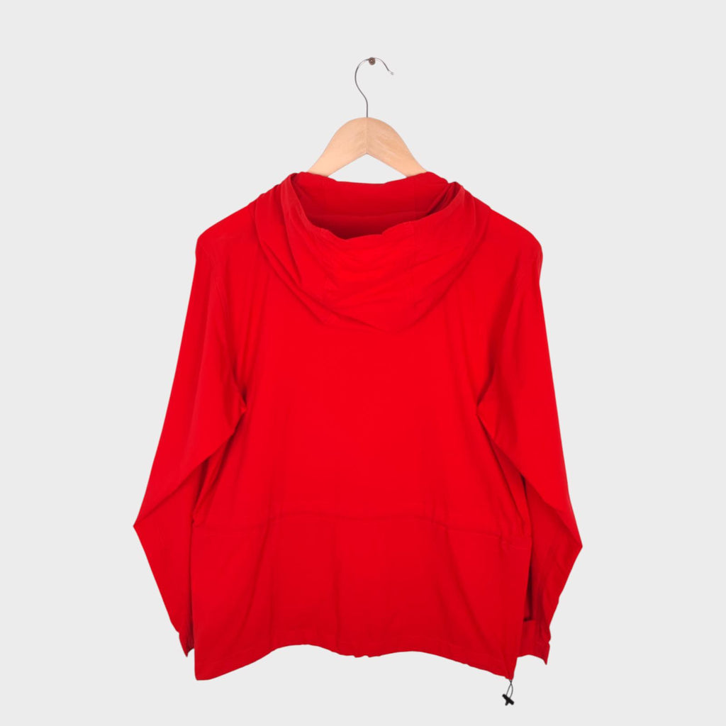 BEAMS Men's Red Pertex 100% Nylon Popover Smock Anorak Jacket