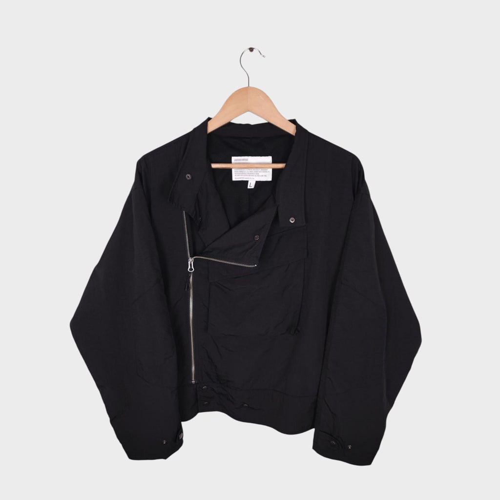 UNIFORM BRIDGE Men's Black Swedish Military Motorcycle Jacket