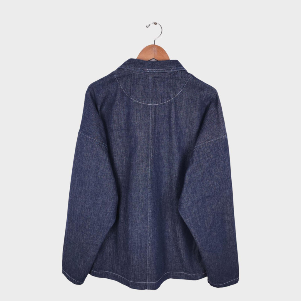 HARVESTY Men's Blue Made in Japan Denim Chore Jacket