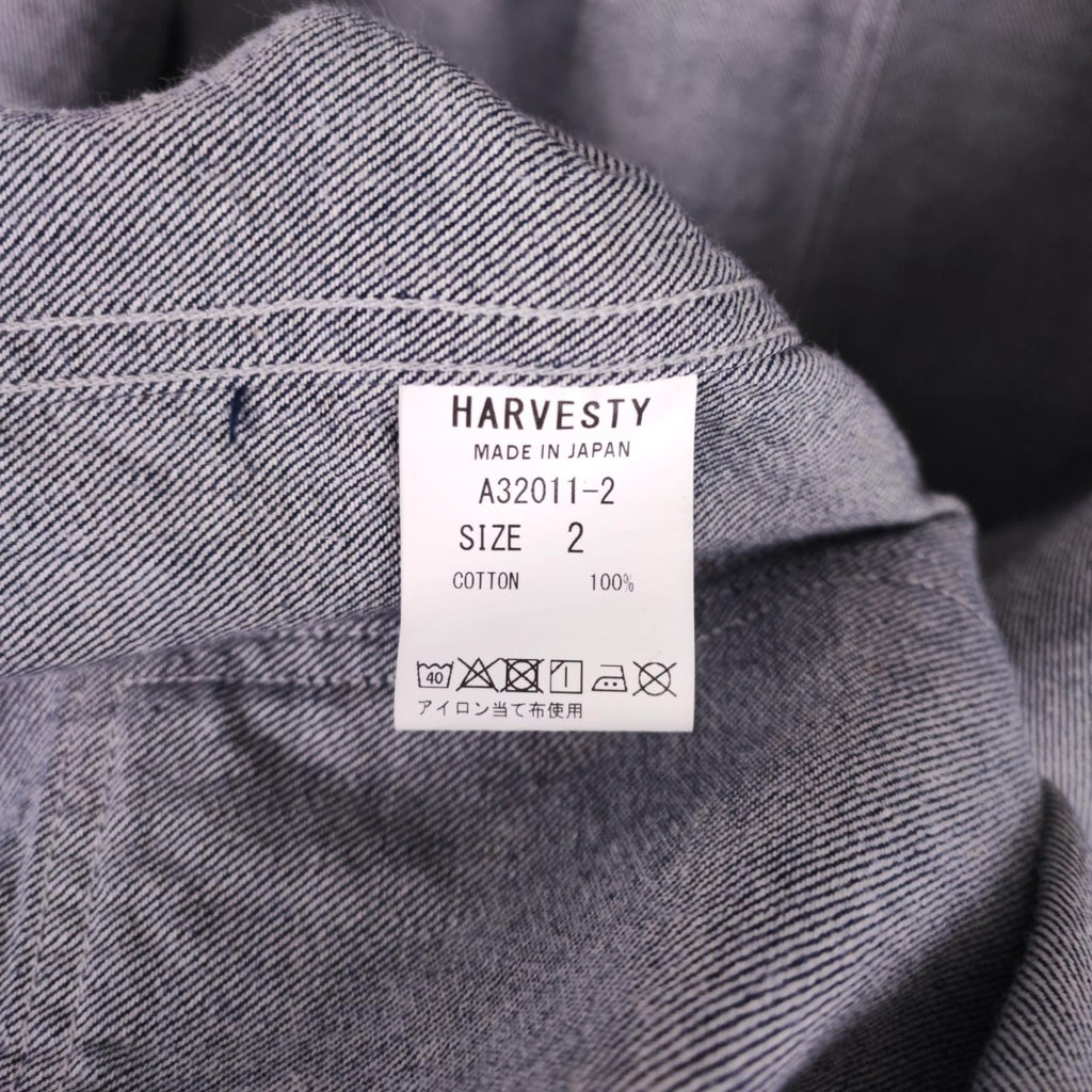 HARVESTY Men's Blue Made in Japan Denim Chore Jacket