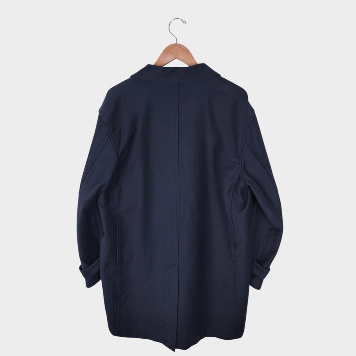 SUGAR CANE Men's Made in Japan Navy Heavyweight Moleskin Chore Coat Jacket