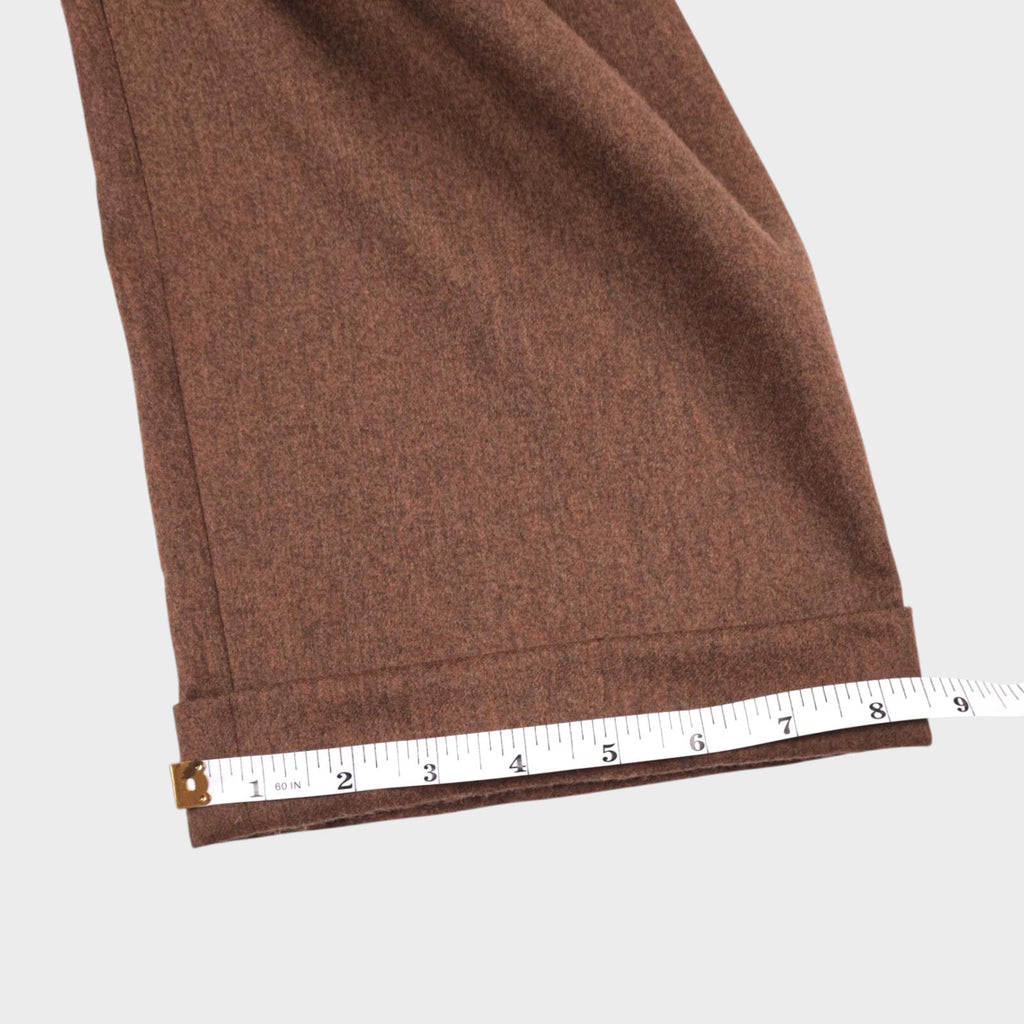 MARGARET HOWELL Women's Brown Made in Italy Wool Cashmere Trousers