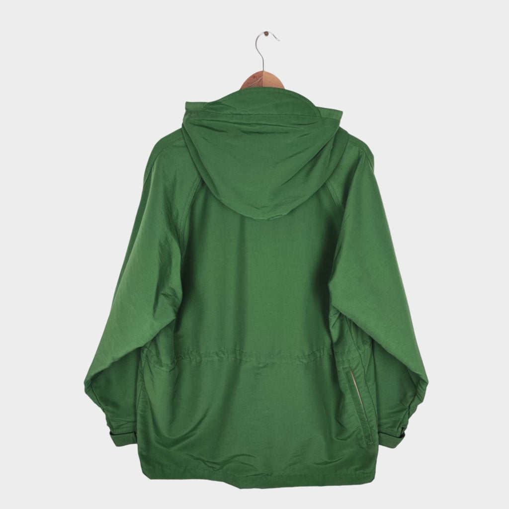 BEAMS PLUS Men's Green 60/40 Cotton Blend Hooded Mountain Parka Jacket