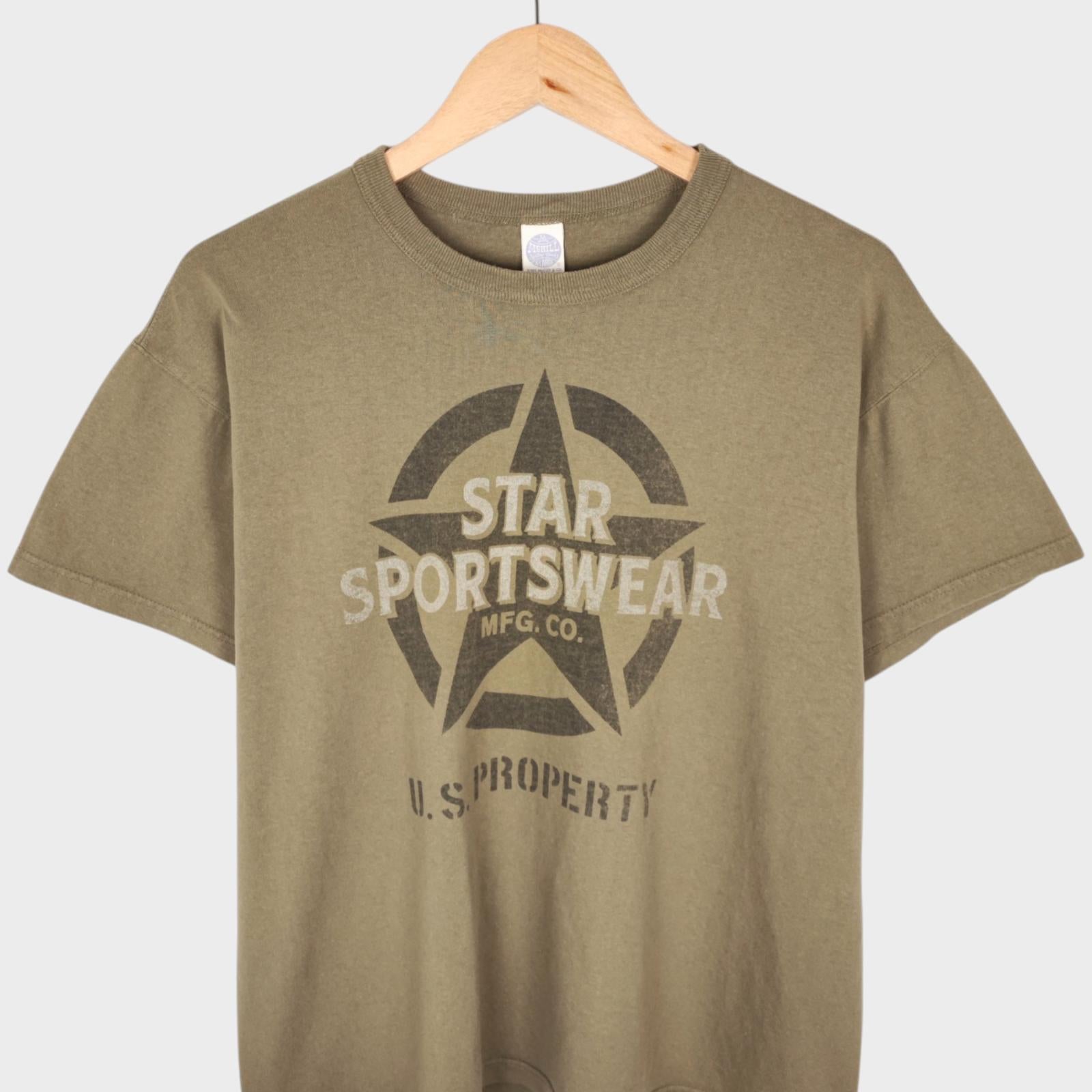 TOYS MCCOY McHill Sportswear Men's Made in Japan 'Star Sportswear' Print T-Shirt