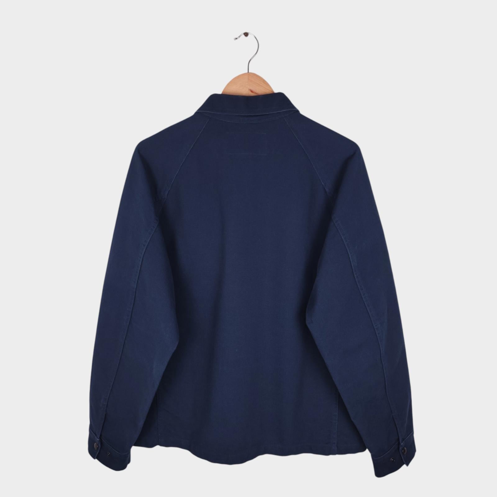 FILSON Men's Navy Blue Duck Canvas Cotton Chore Jacket