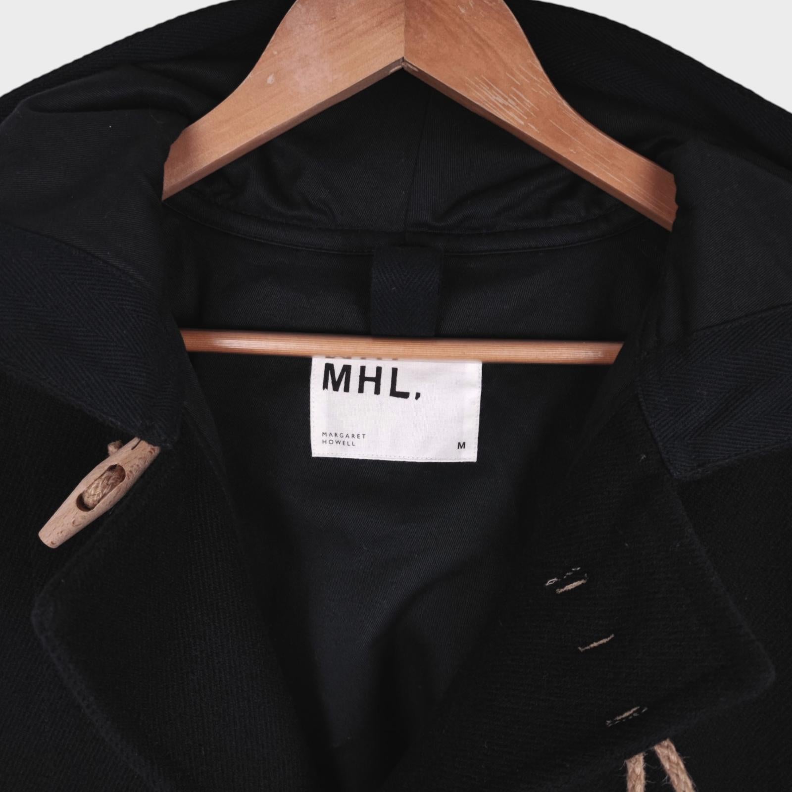 MHL MARGARET HOWELL Men's Heavyweight Wool Blend Hooded Duffle Coat