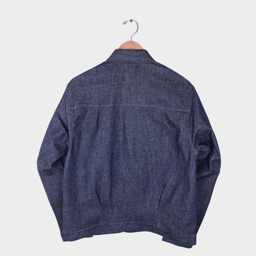 EDWIN Japan Men's Blue Denim E-Function Trucker Jacket