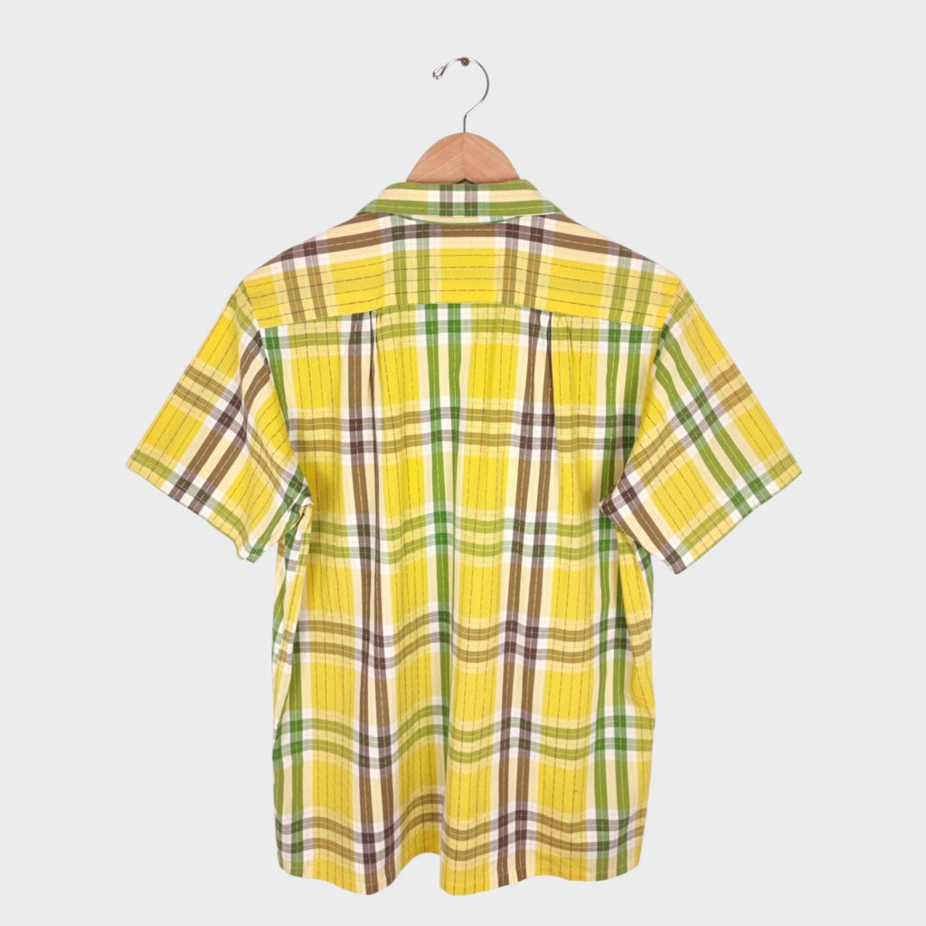 BEAMS PLUS Men's Made in Japan Cotton Checked Shirt