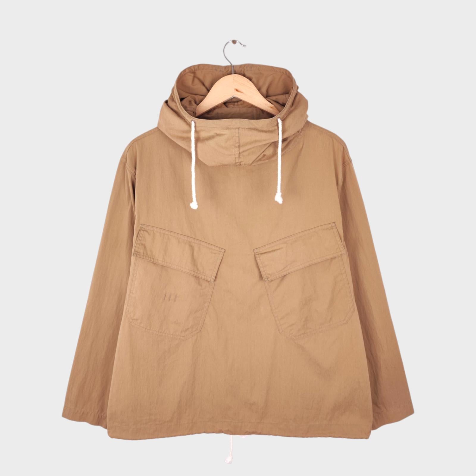 SPELLBOUND Men Made in Japan Beige Oversized Military Smock Anorak Jacket