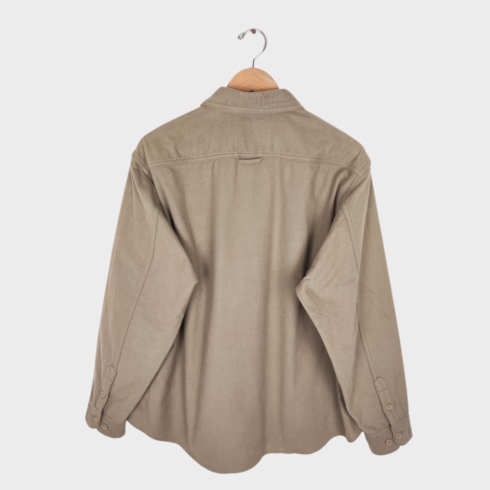 MOUNTAIN RESEARCH Men's Made in Japan Khaki Brushed Flannel FL Overshirt