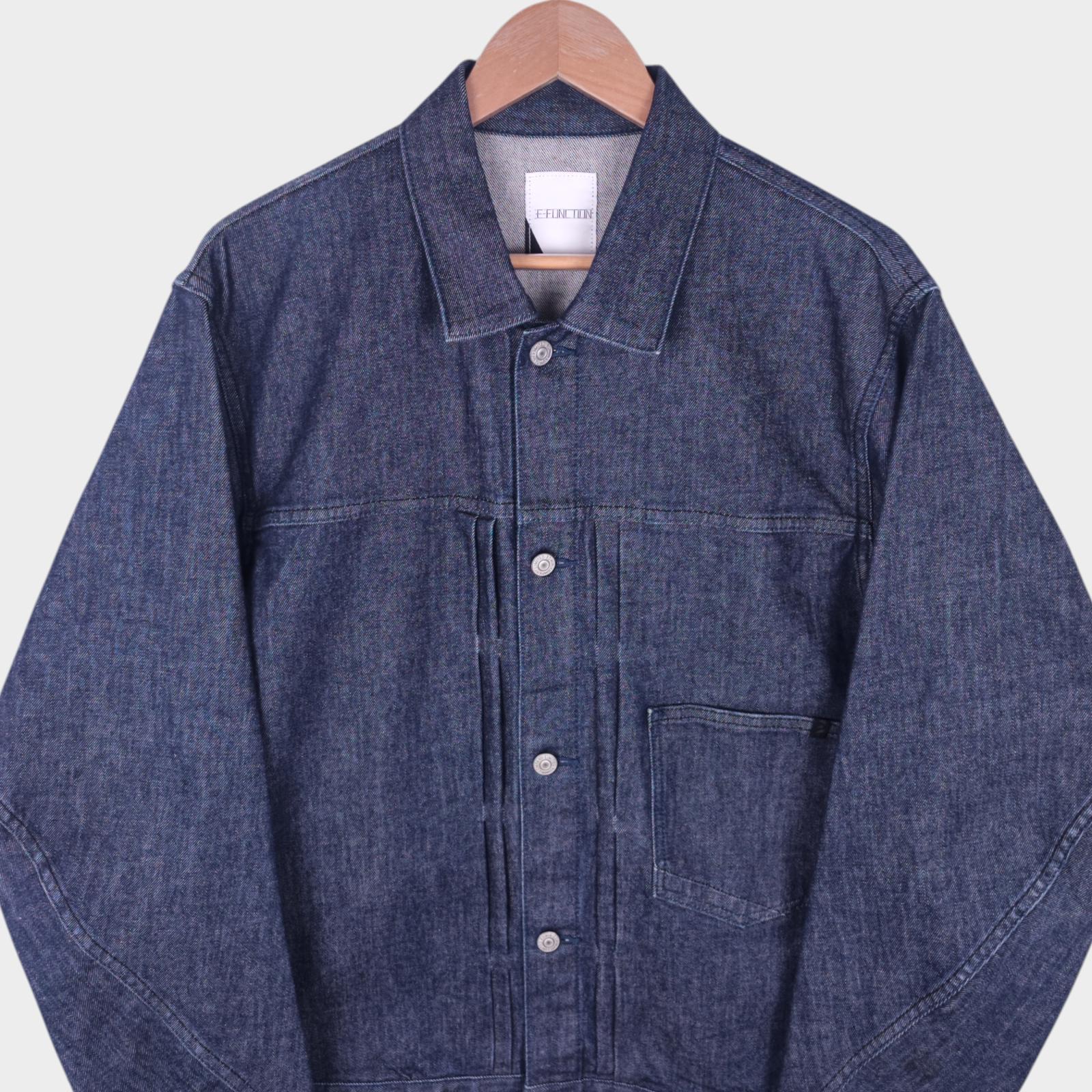 EDWIN Men's Blue Denim E-Function Trucker Jacket