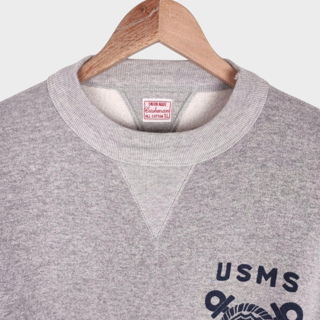 CUSHMAN Men's Grey Made in Japan USMS Sweatshirt