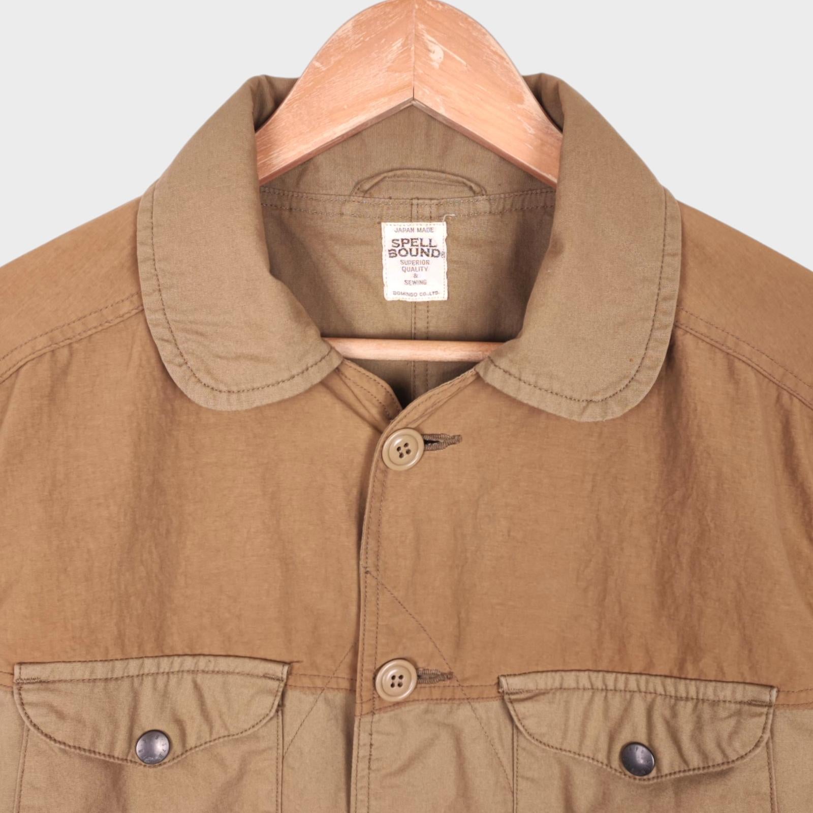 SPELLBOUND Men's Made in Japan Beige Indy Hunting Chore Jacket