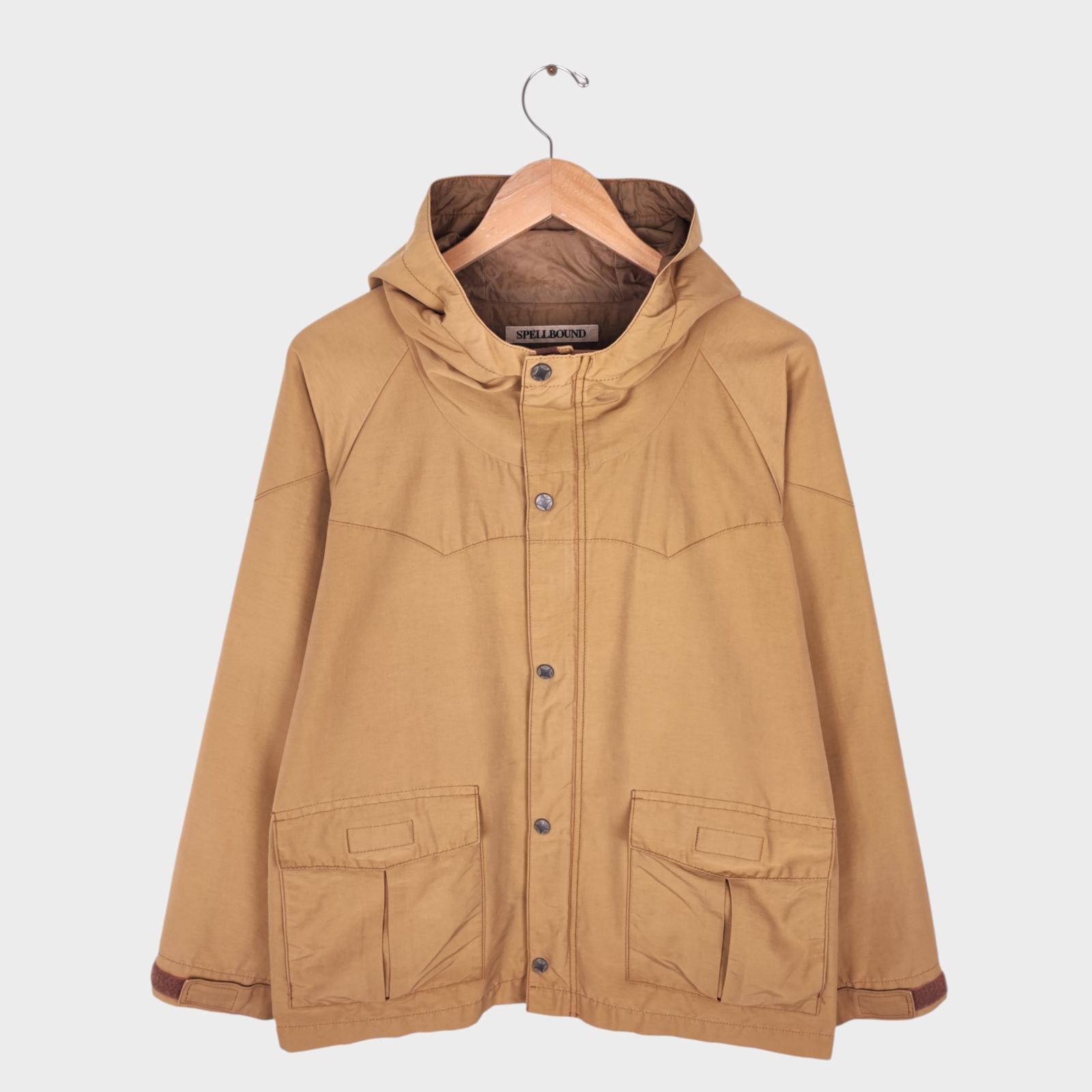 SPELLBOUND Men's Made in Japan Beige Cotton Nylon Blend Parka Jacket