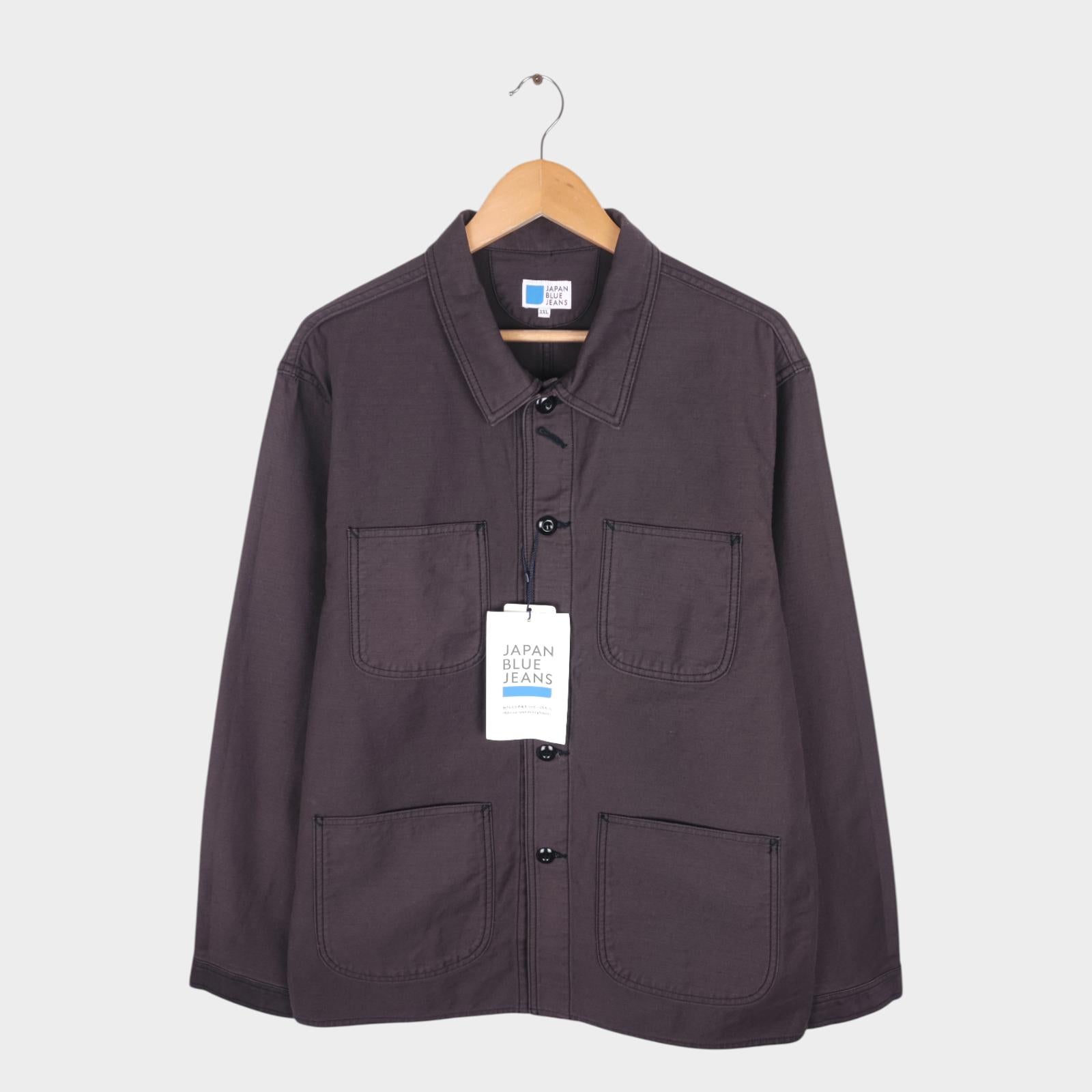 JAPAN BLUE JEANS Men's Made in Japan Aubergine Moleskin Chore Jacket