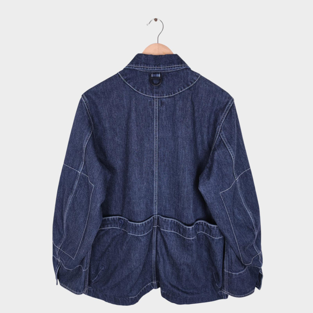 SNOW PEAK Men's Blue Made in Japan Heavyweight Denim Takibi Spec Chore Jacket
