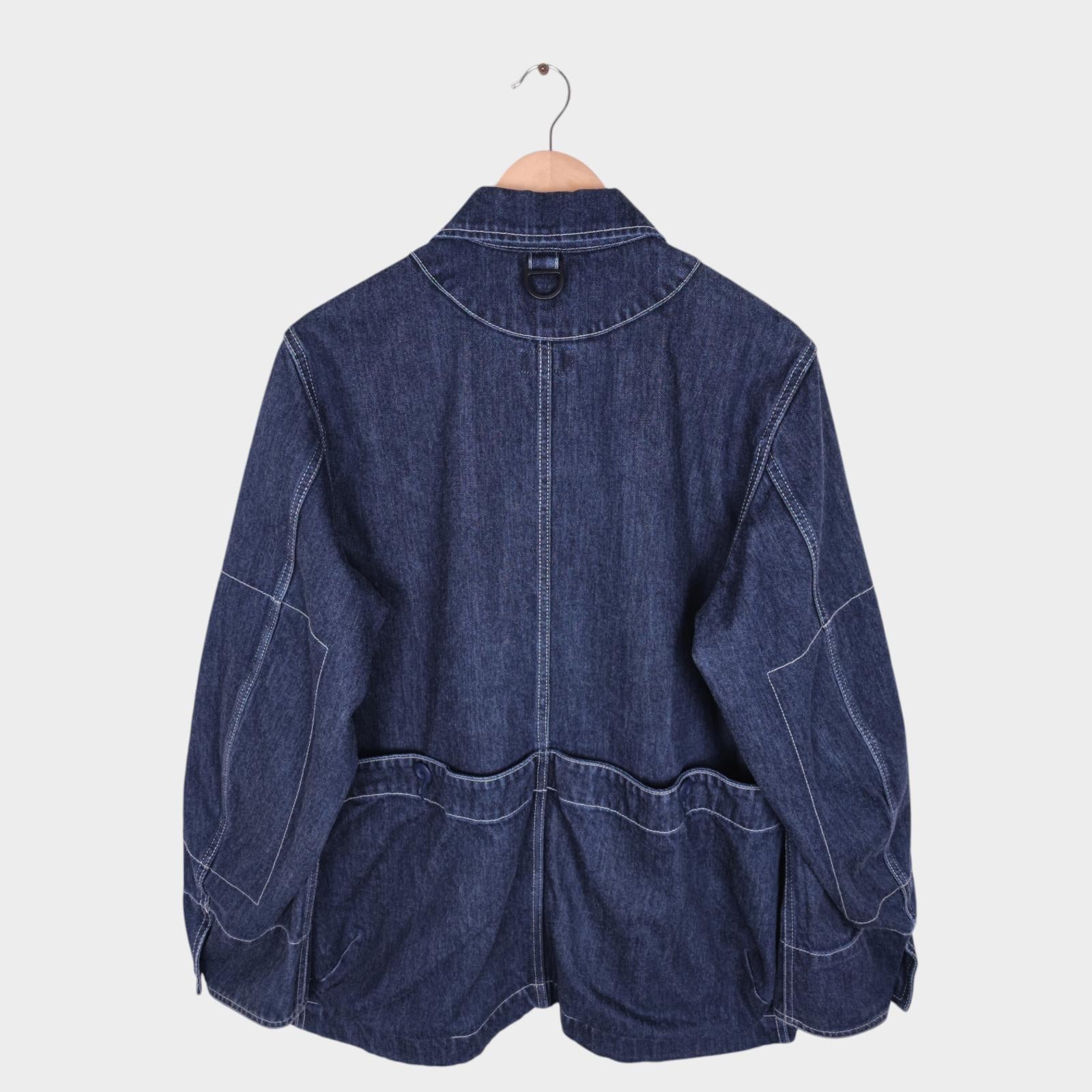 SNOW PEAK Men's Blue Made in Japan Heavyweight Denim Takibi Spec Chore Jacket