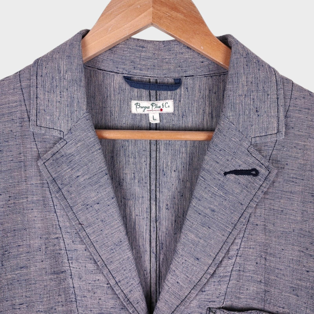 BURGUS PLUS Men's Cotton/Linen Blend Utility Jacket