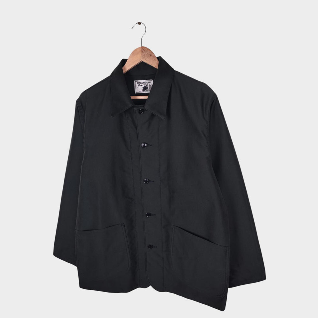 ANDFAMILYS CO. KYOTO Men's Made in Japan Black Moleskin Chore Jacket