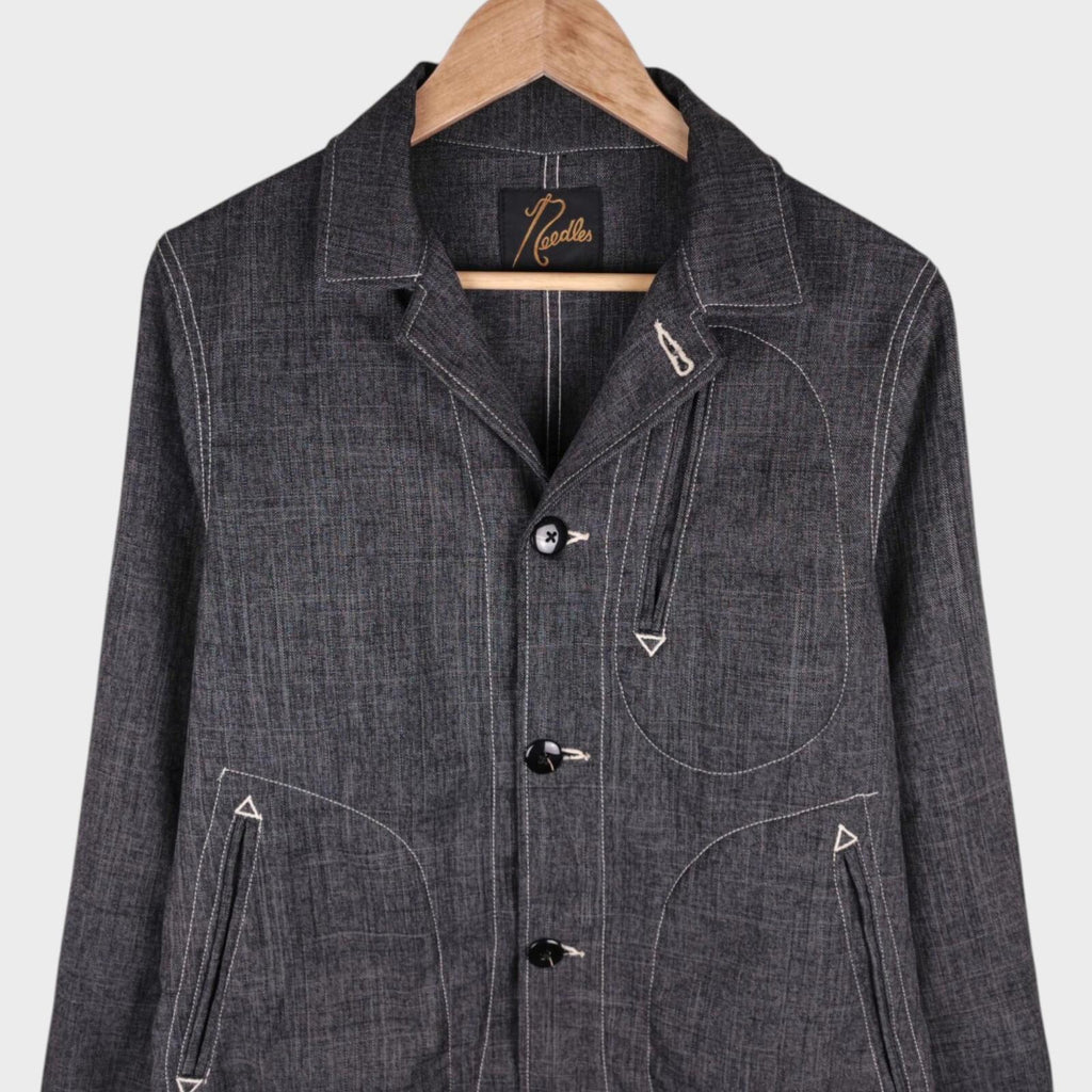 NEEDLES Men's Grey Made in Japan Western Chore Jacket