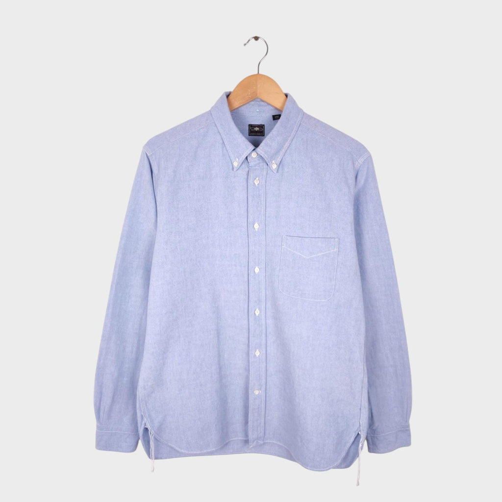 SUGAR CANE Men's Made in Japan Blue Button Down BD Shirt