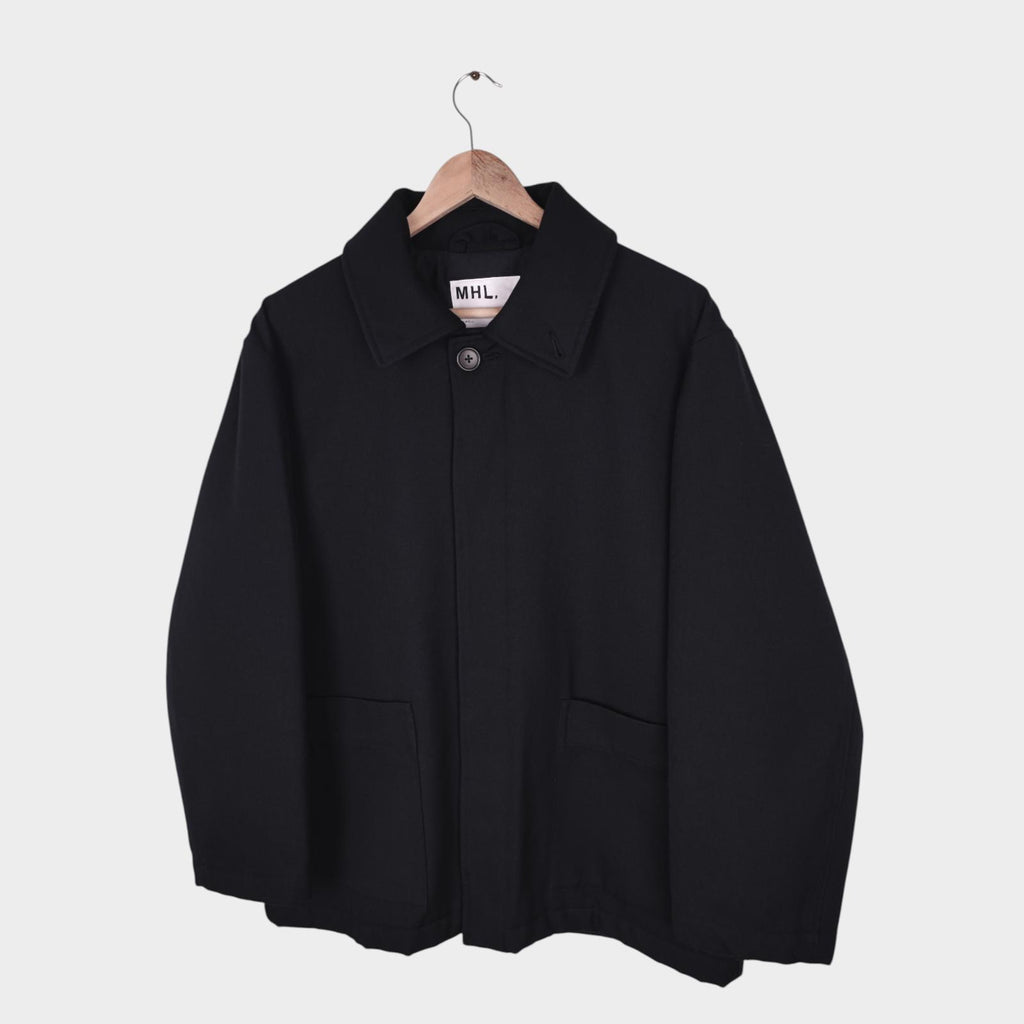 MHL MARGARET HOWELL Men's Black Cotton/Wool Jacket