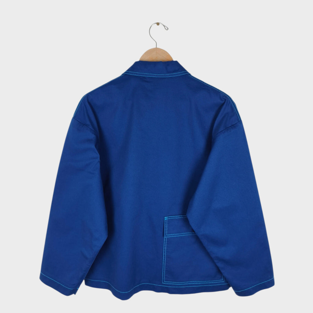 MARNI x UNIQLO Men's Blue Cotton Twill Utility Chore Jacket