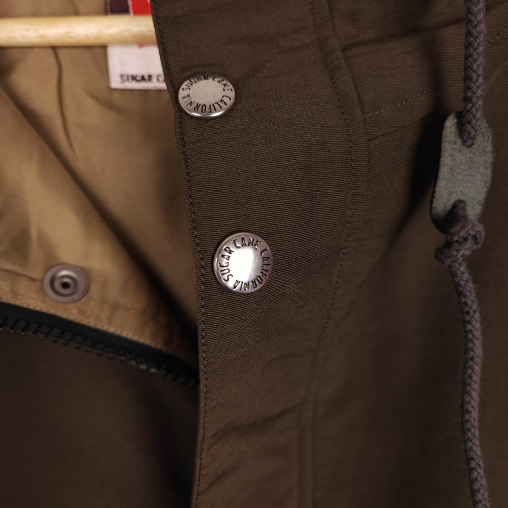 SUGAR CANE Men's Khaki Mountain Anorak Parka Smock Jacket