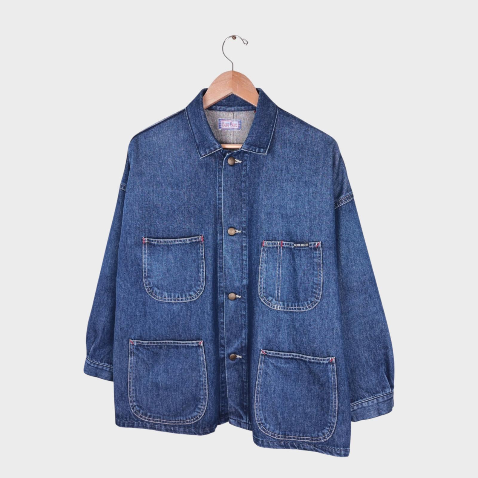 BLUE BLUE JAPAN Men's Made in Japan Blue Denim Chore Jacket
