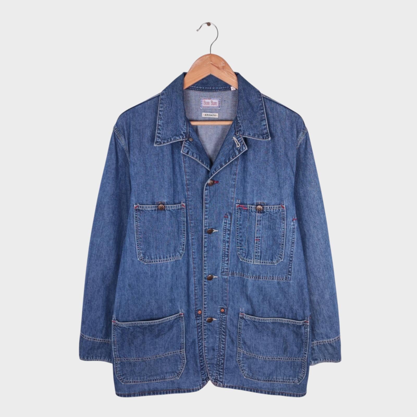 BLUE BLUE JAPAN Men's Made in Japan Blue Denim Chore Jacket