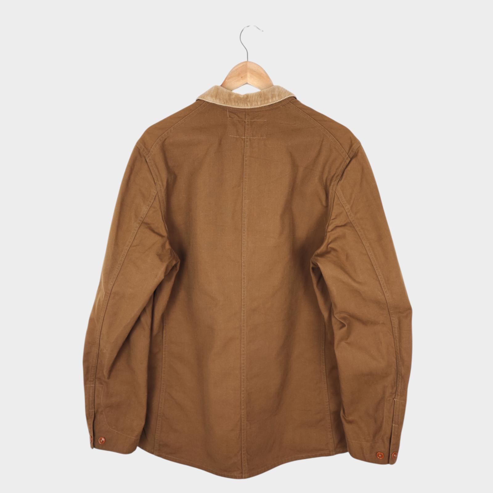 FREEWHEELERS Union Special Overalls Men's Made in Japan Brown Duck Canvas Chore Jacket