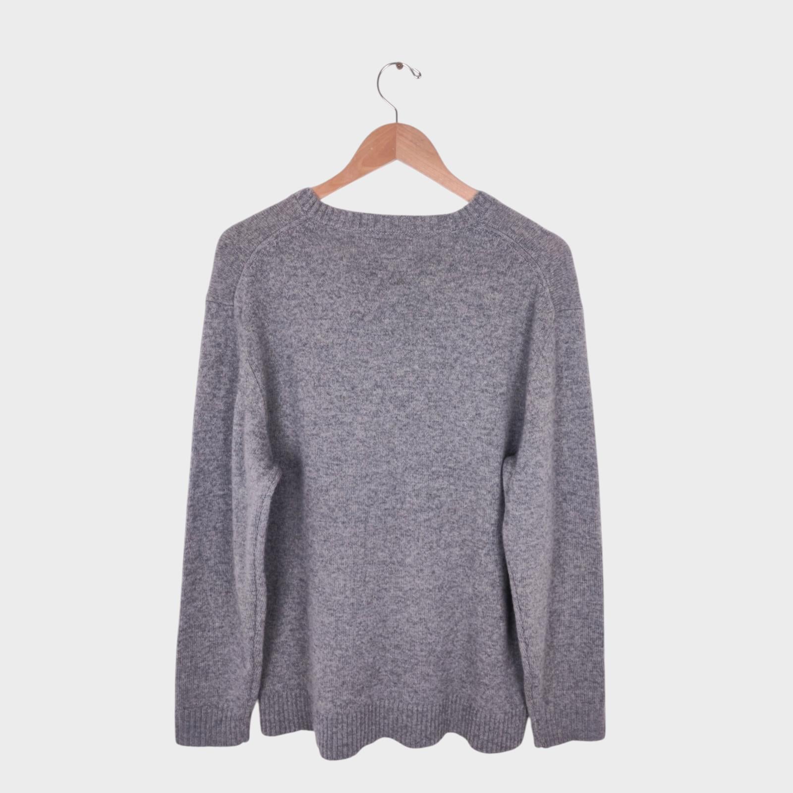 BEAMS PLUS Men's Grey 100% Wool Jumper
