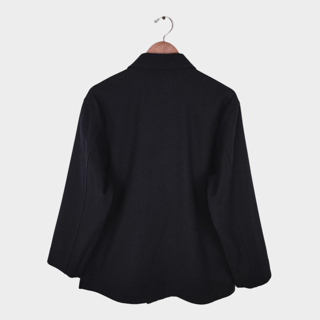 MHL MARGARET HOWELL Men's Black 100% Wool Blouson Jacket