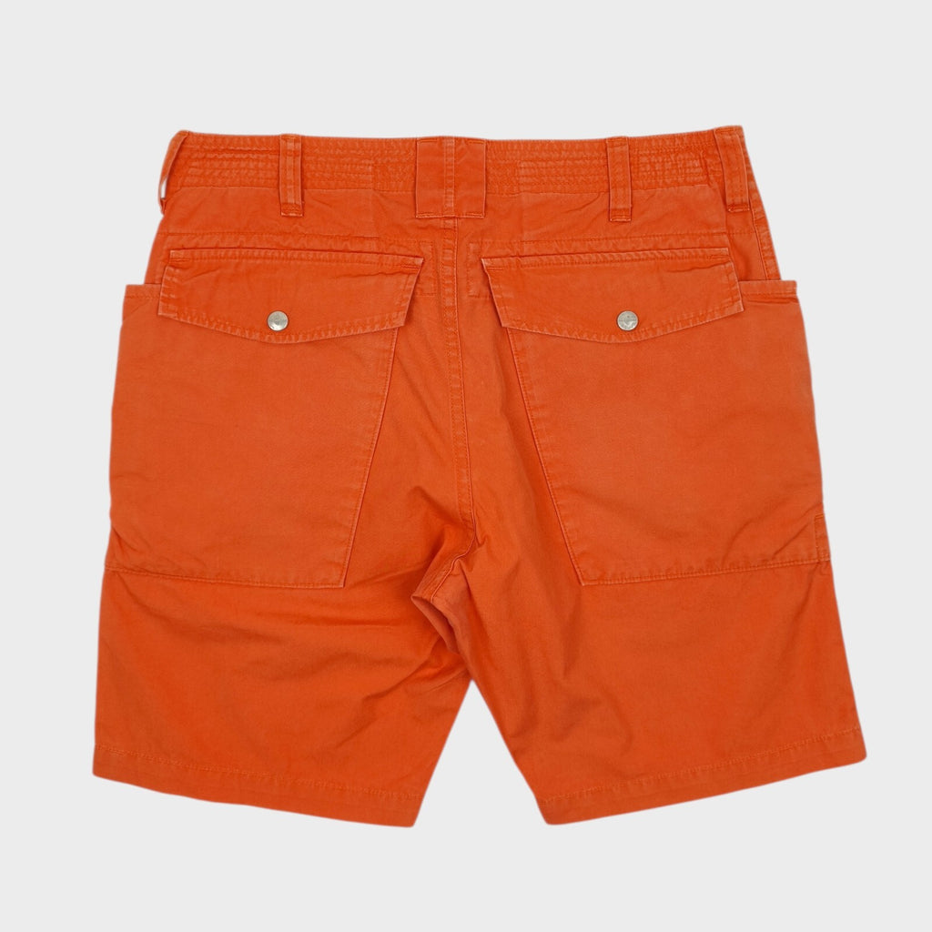 SASSAFRAS Men's Made in Japan Orange Botanical Scout Cargo Shorts