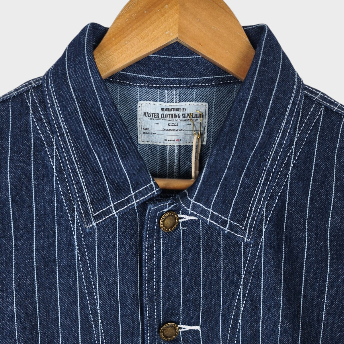 OKONKWO MFG Men's Blue Wabash Chore Jacket
