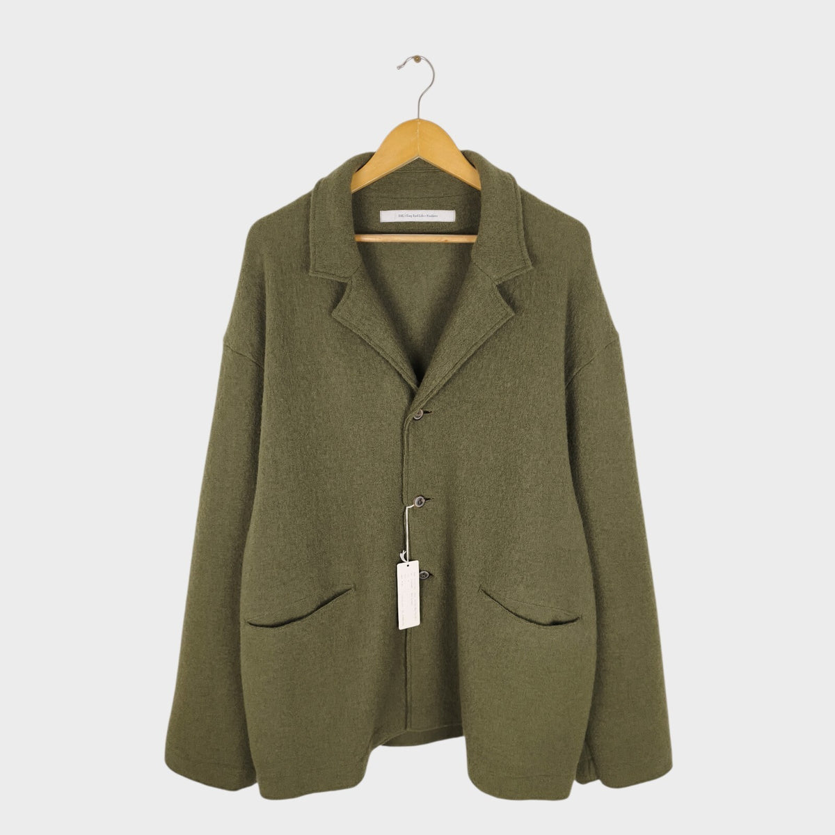 EEL PRODUCTS Men's Made in Japan 100% Wool Oversized Reading Coat
