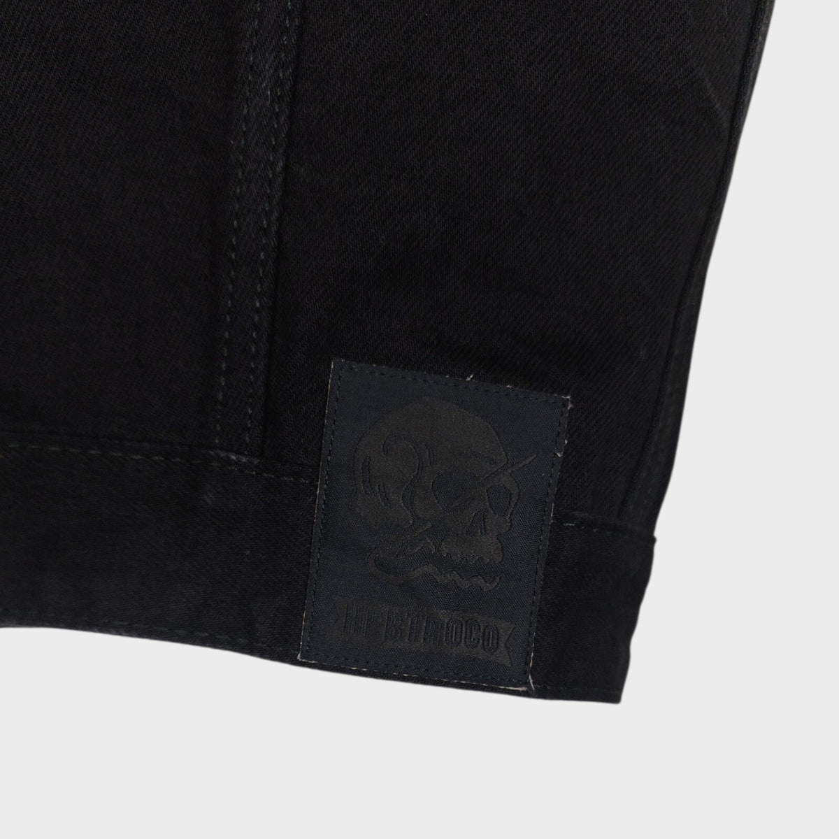 HEBTROCO Men's Made in England Pata Negra Rider's Selvedge Denim Vest