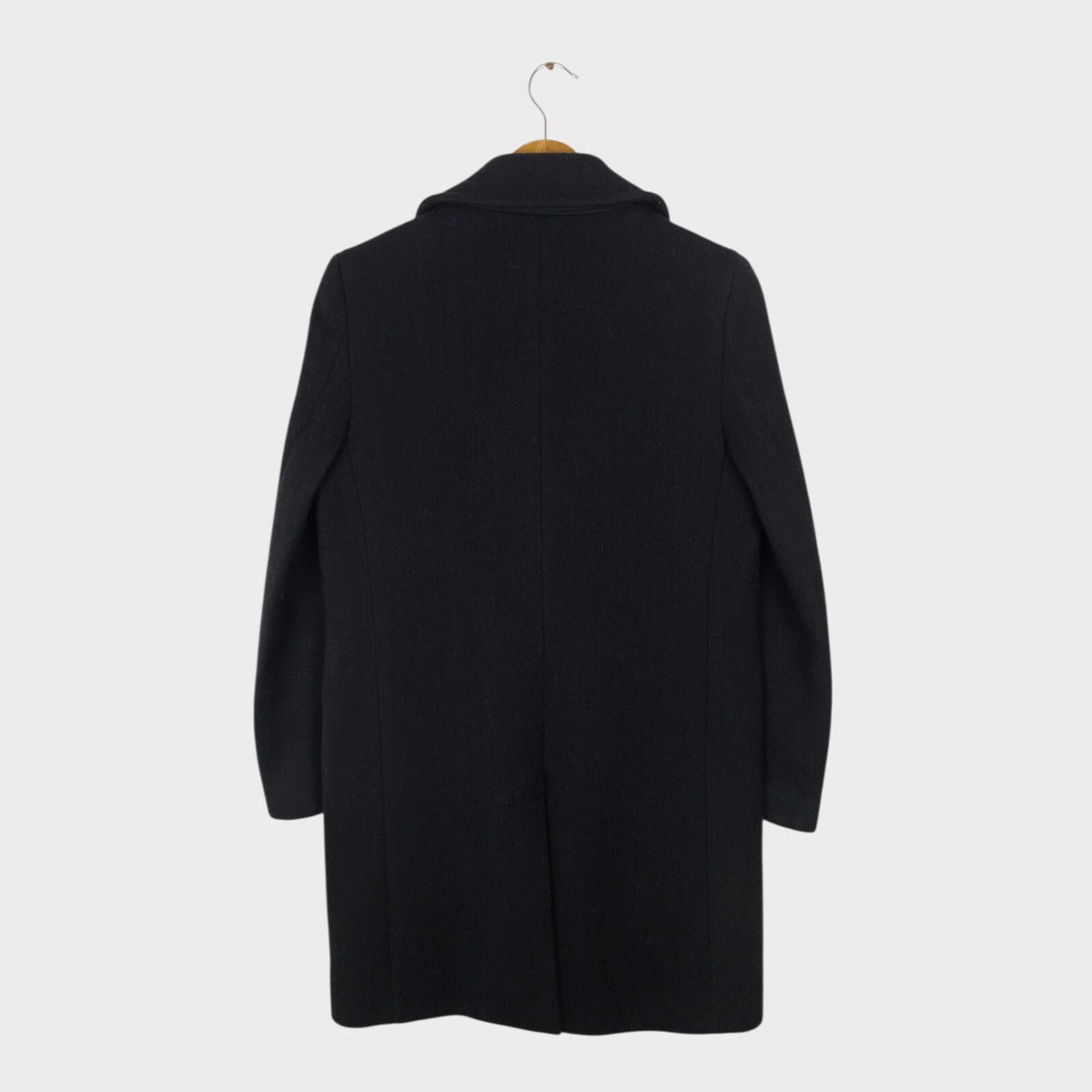MARGARET HOWELL Women's Dark Charcoal Grey Wool Coat