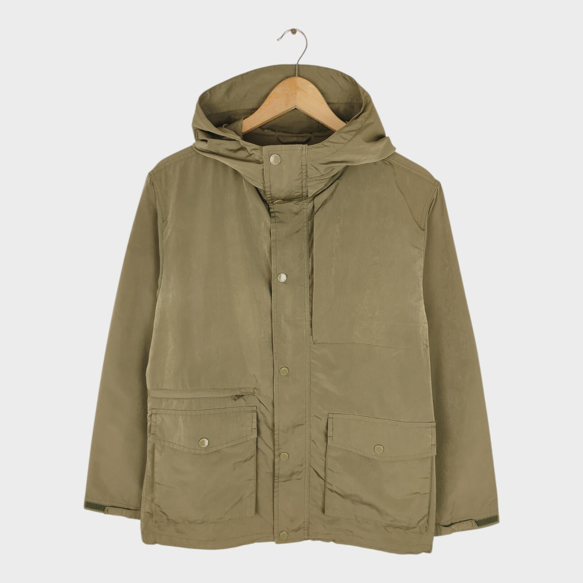 BEAMS B:MING Men's Olive Green Mountain Parka Jacket
