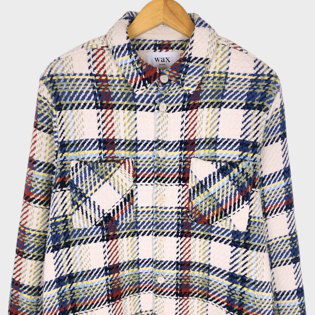 WAX LONDON Men's Multicoloured Check Whiting Overshirt