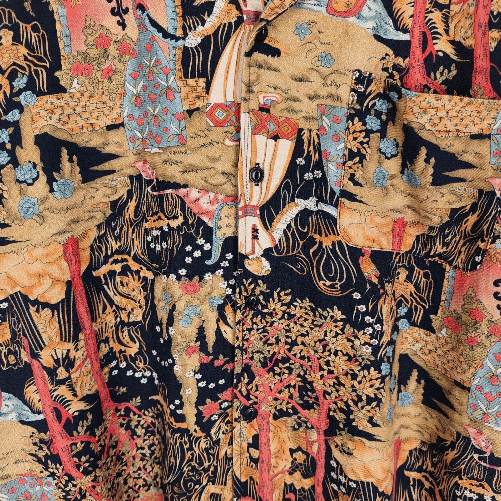 YMC You Must Create Men's Malick Fantasy Print Shirt