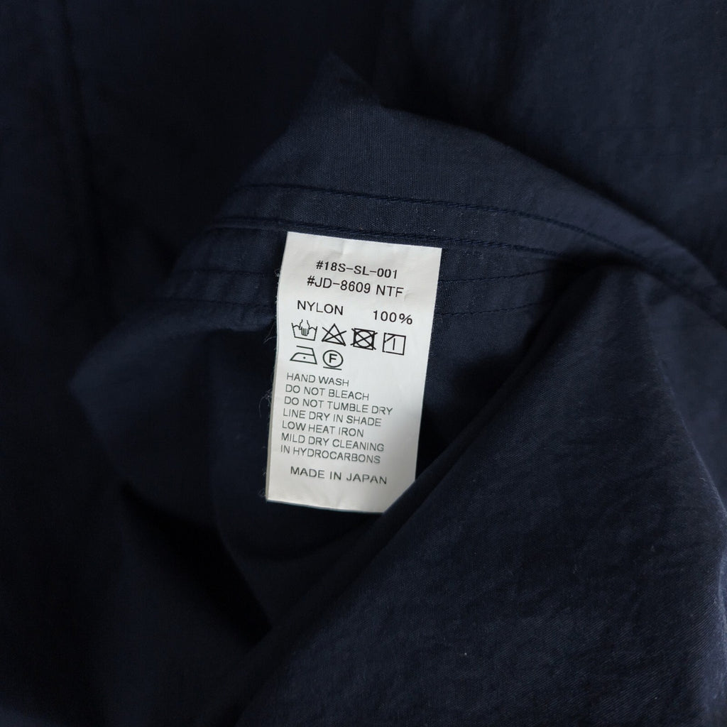 DANTON x BEAMS Men's Made in Japan Navy Blue Nylon Coat Jacket