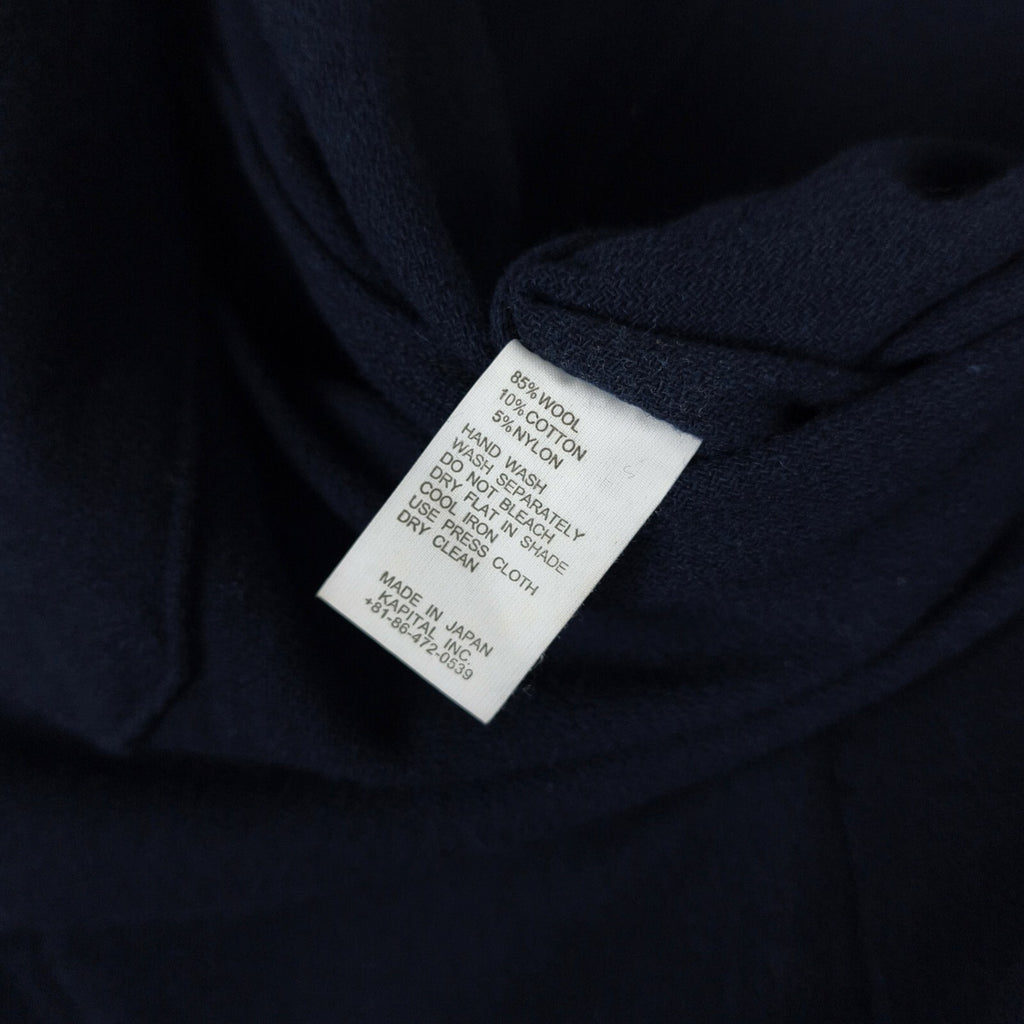 KAPITAL Men's Made in Japan Navy Blue Wool Blend Unlined Jacket