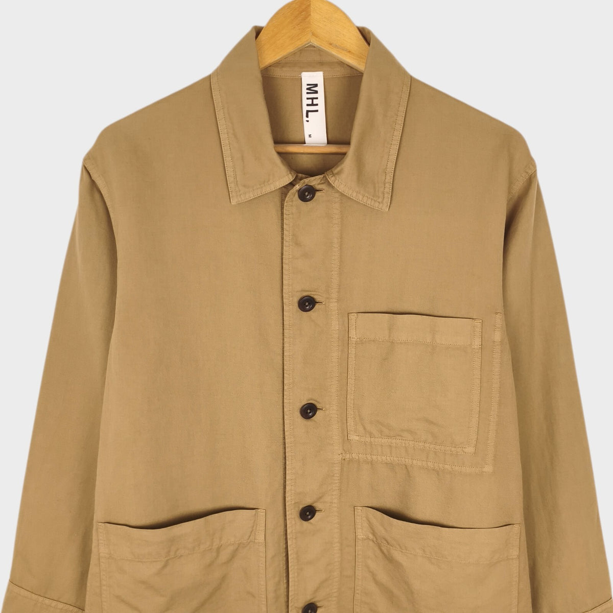 MHL MARGARET HOWELL Men's Beige Cotton/Linen Chore Jacket
