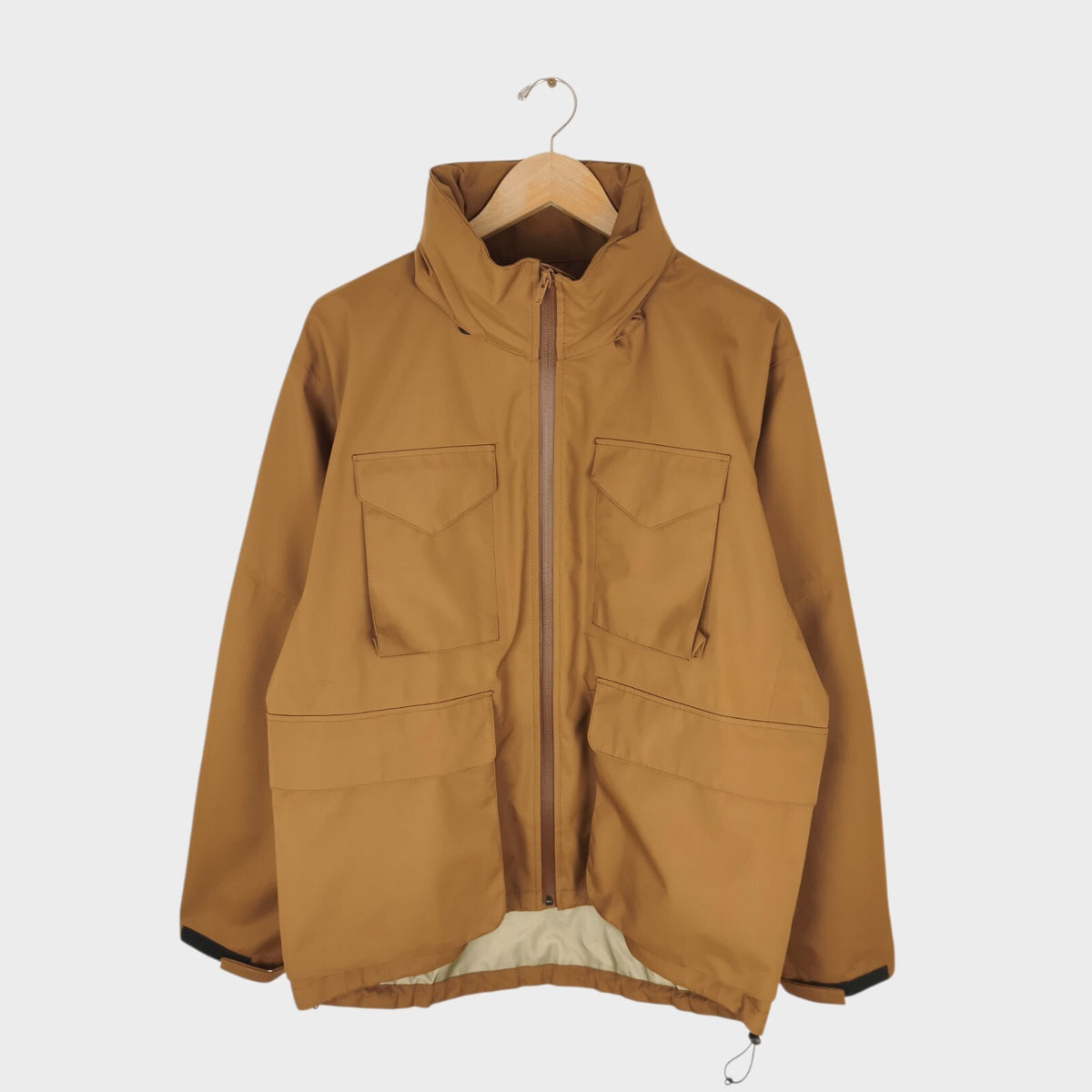 SON OF THE CHEESE Japan Men's Camel Waterproof 3 Layer Parka Jacket